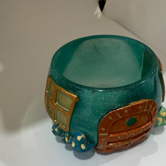 Unique Resin Whimsical Mushroom House Jar - Picture 9 of 10